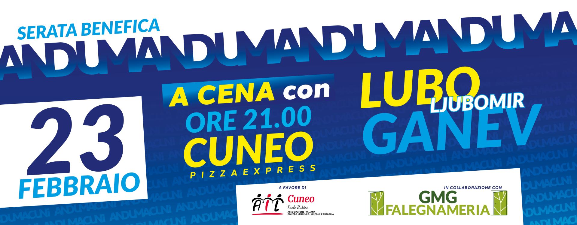 Cena Benefica con Lubo Ganev