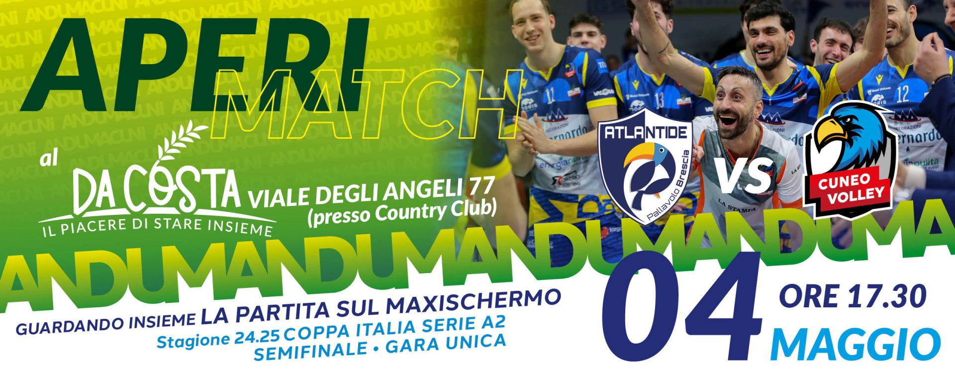 4MAGGIO APERI MATCH SEMIFINALE COPPA ITALIA