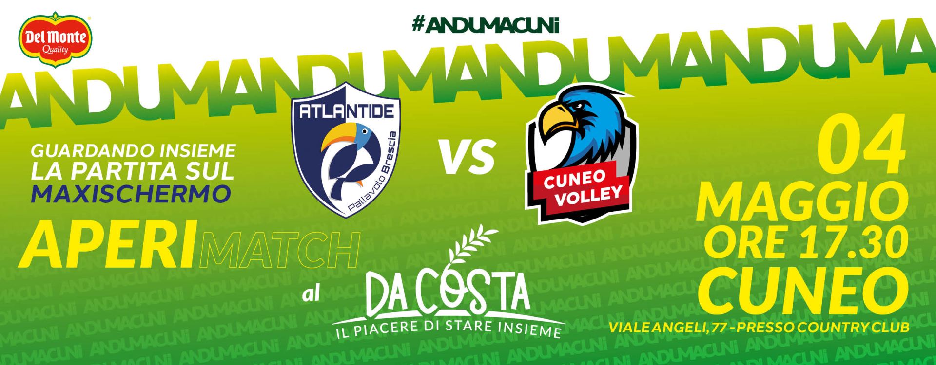 FOOTER 4MAGGIO APERI MATCH SEMIFINALE COPPA ITALIA