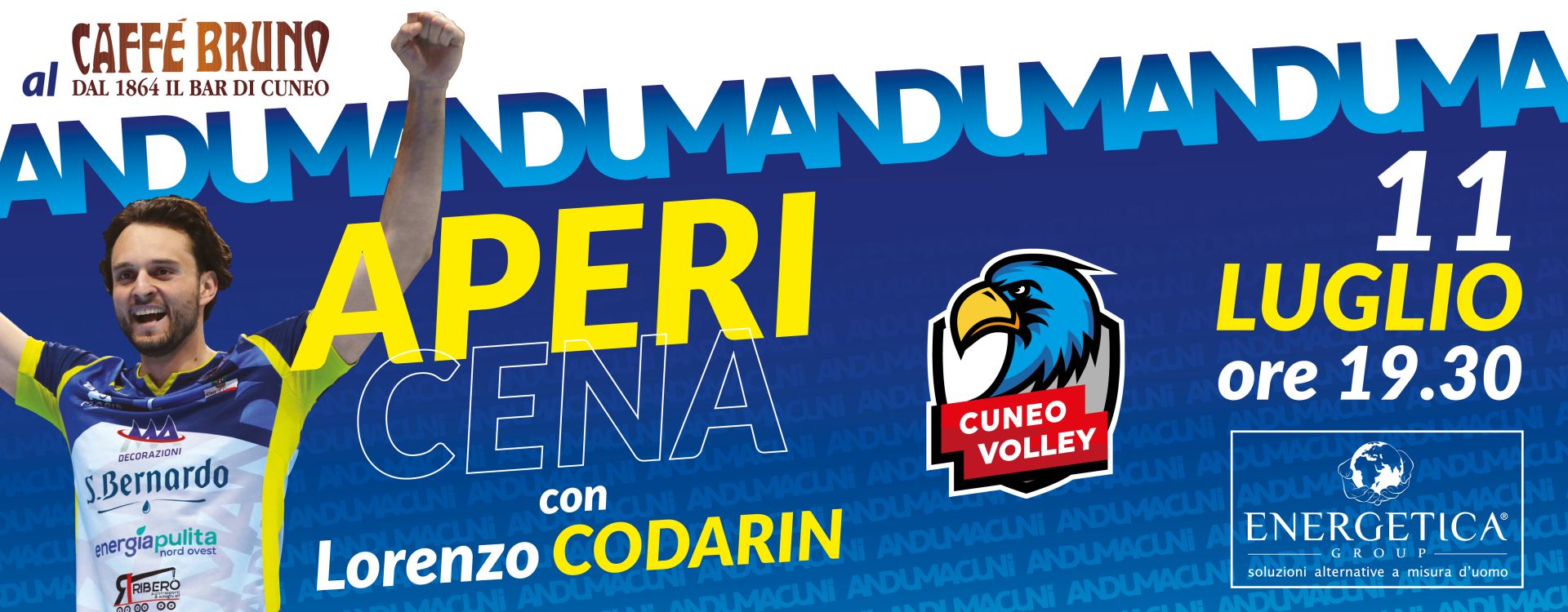 11 Luglio ore 1930 Apericena con CODARIN