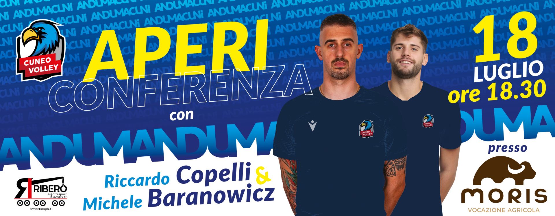 18 Luglio Apericonferenza con BARANOWICZ e COPELLI
