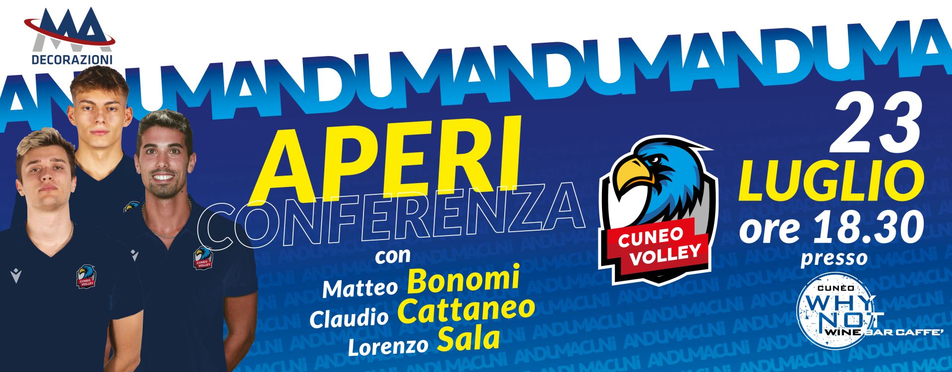 footer 23 Luglio Apericena con BONOMI CATTANEO e SALA