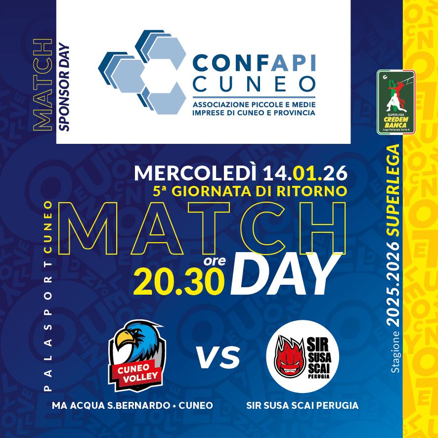 Match Program Confapi Cuneo 14 Gennaio