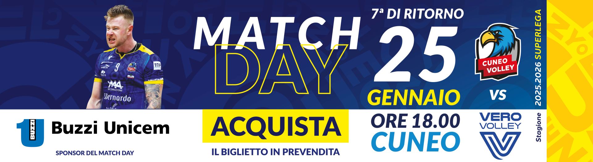 25 gennaio BUZZI MatchDay