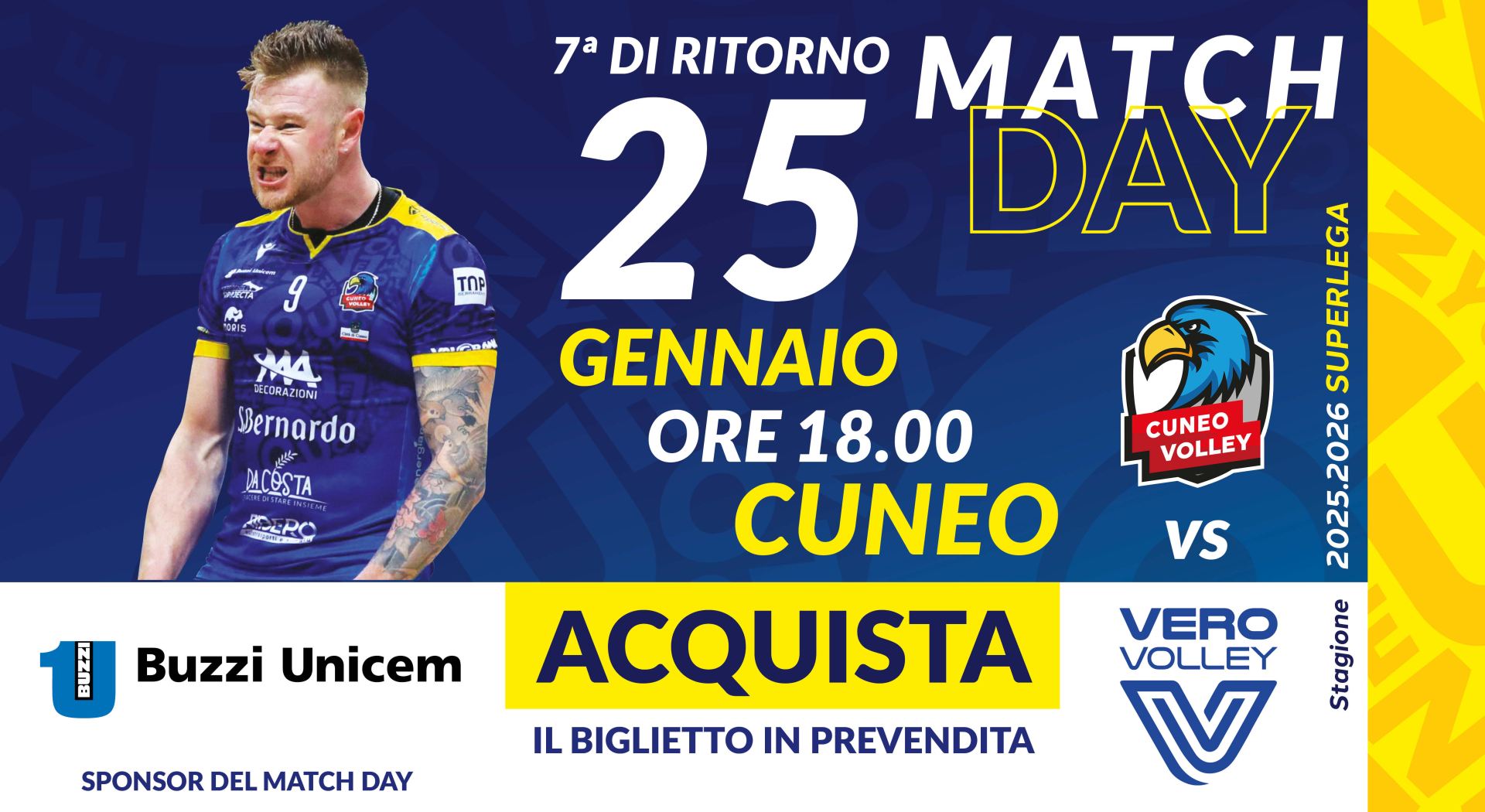 25 gennaio BUZZI MatchDay
