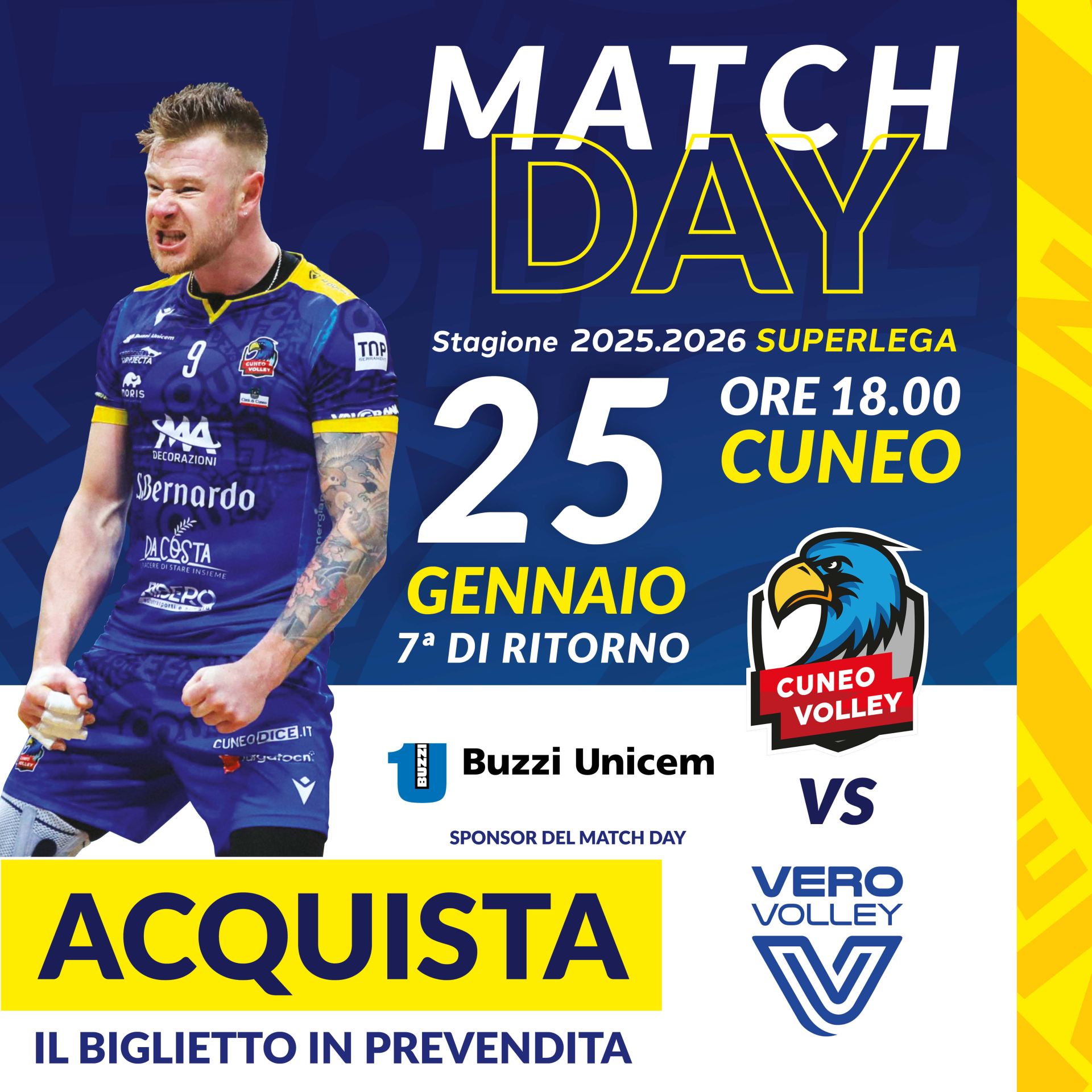 25 gennaio BUZZI MatchDay