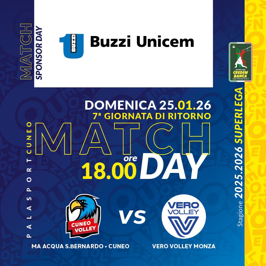 Match Program Buzzi Unicem 25 Gennaio