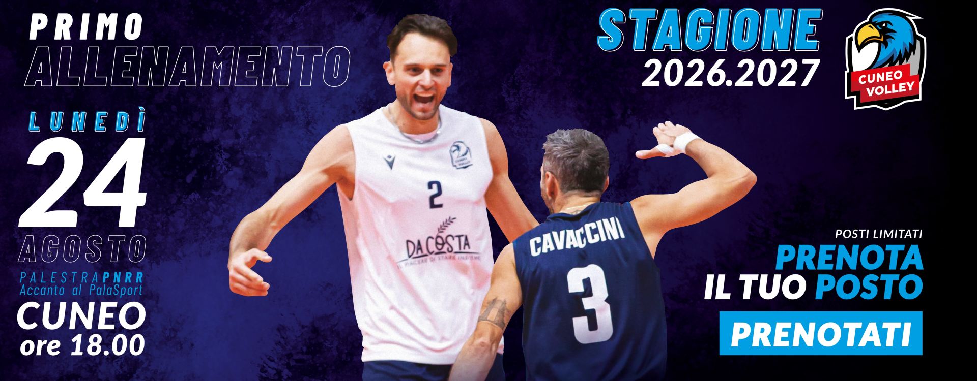 CuneoVolley Primo allenamento stagione 26-27