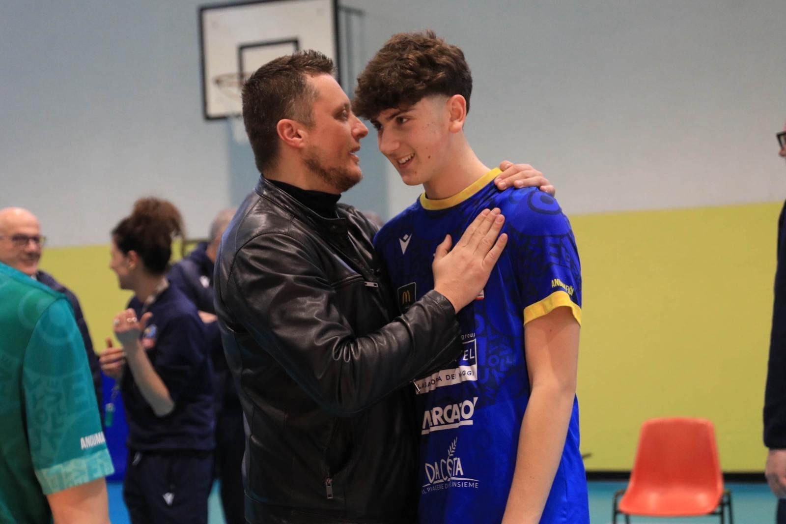Lorenzo Miretti con il Presidente Gabriele Costamagna