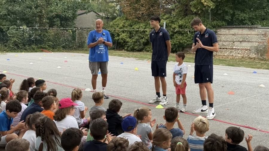 Petrelli con Emanuele Barberio e Nicolò Volpe