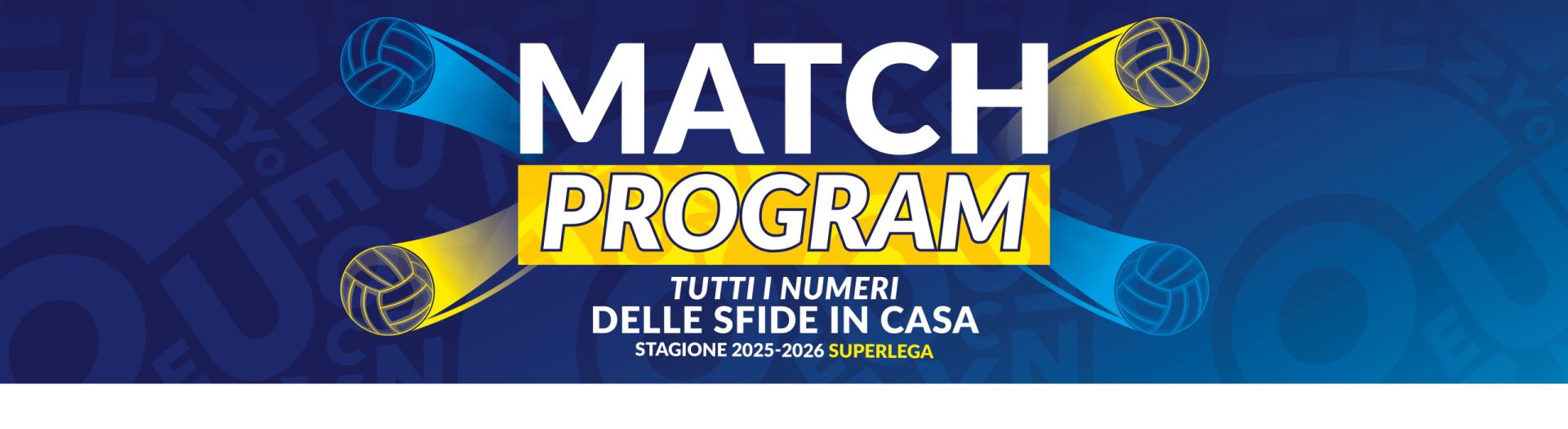 Cuneo Volley | I nostri Match Program